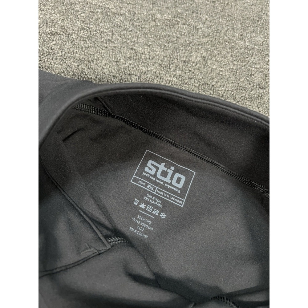 Stio 1/4 Zip Pullover Men's 2XL Gray Nylon Performance Outdoor Gorpcore Stretch - Picture 5 of 7
